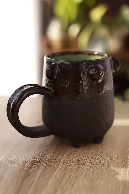 Tazón texturado de oso negro