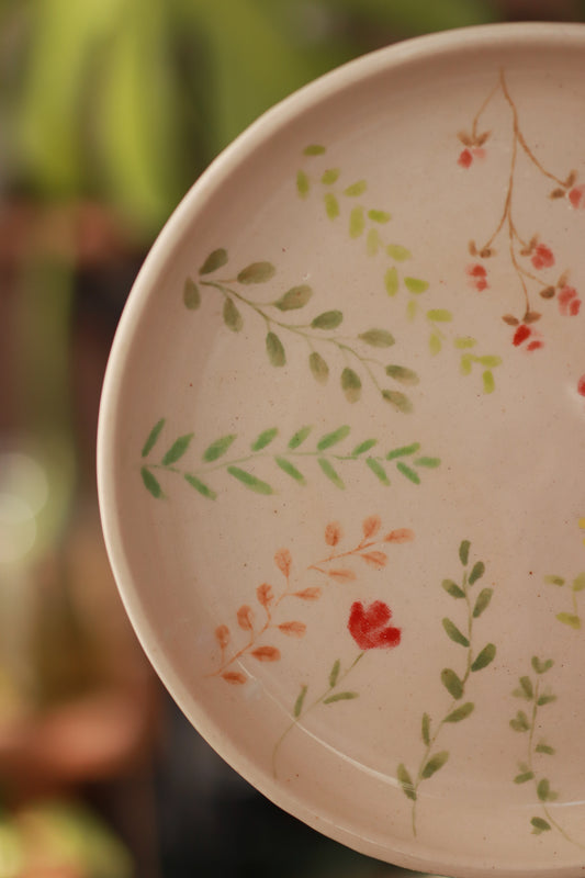 Plato ilustrado Hojitas