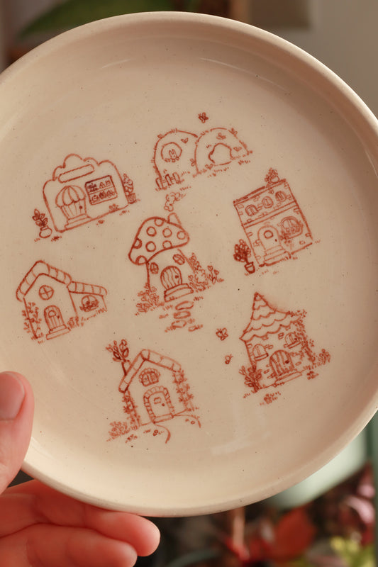 Plato ilustrado Casitas