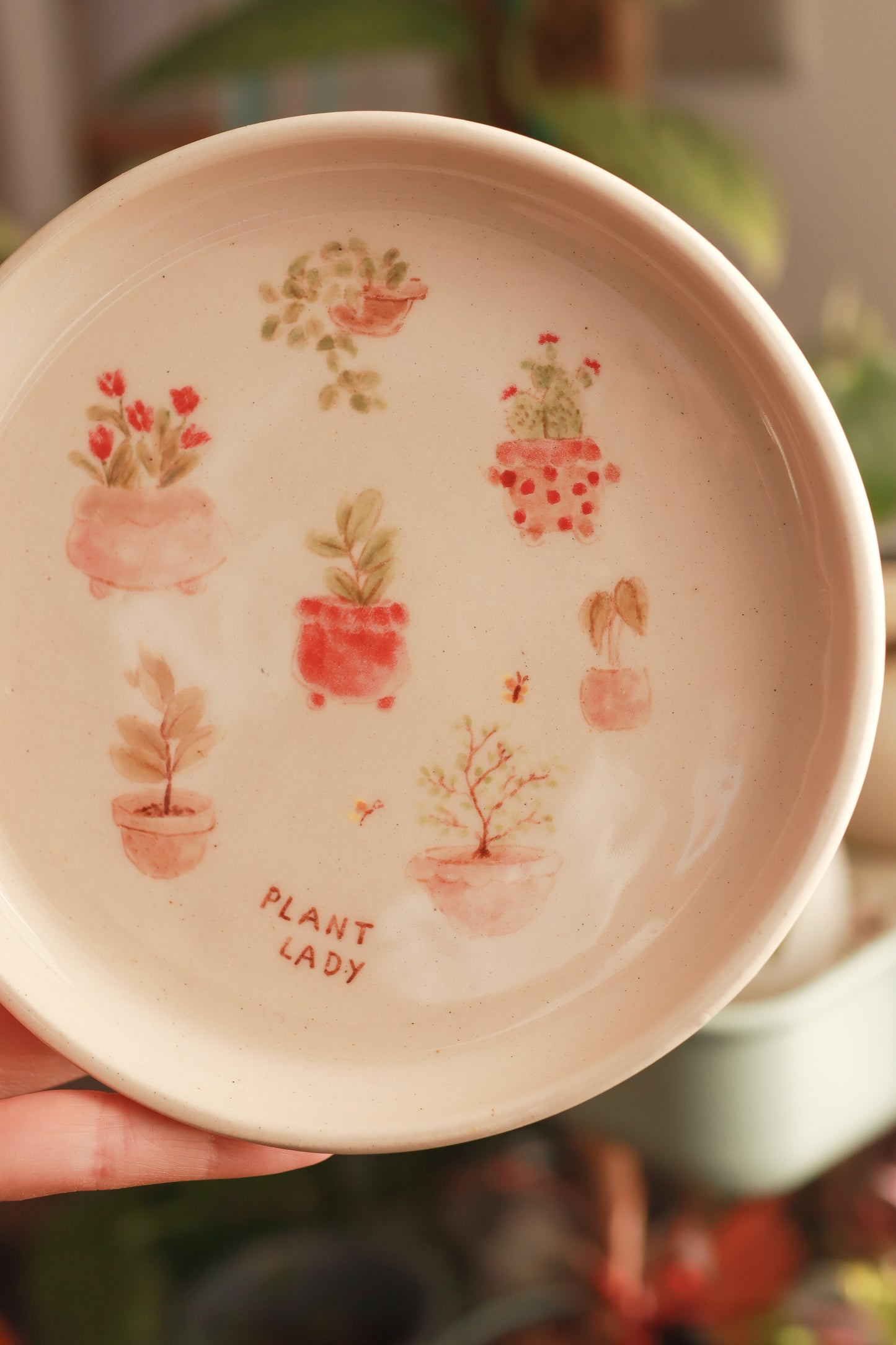 Plato ilustrado Plant Lady