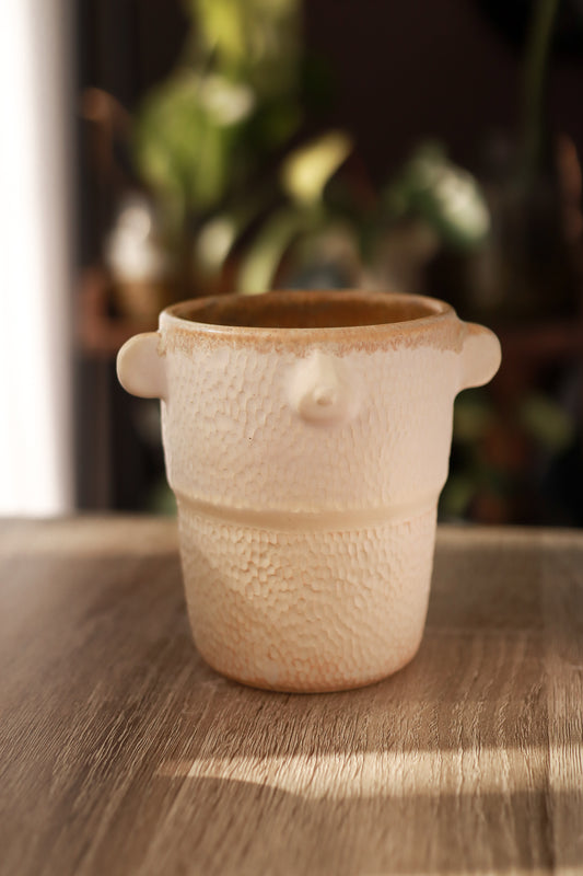Vaso oso marfil