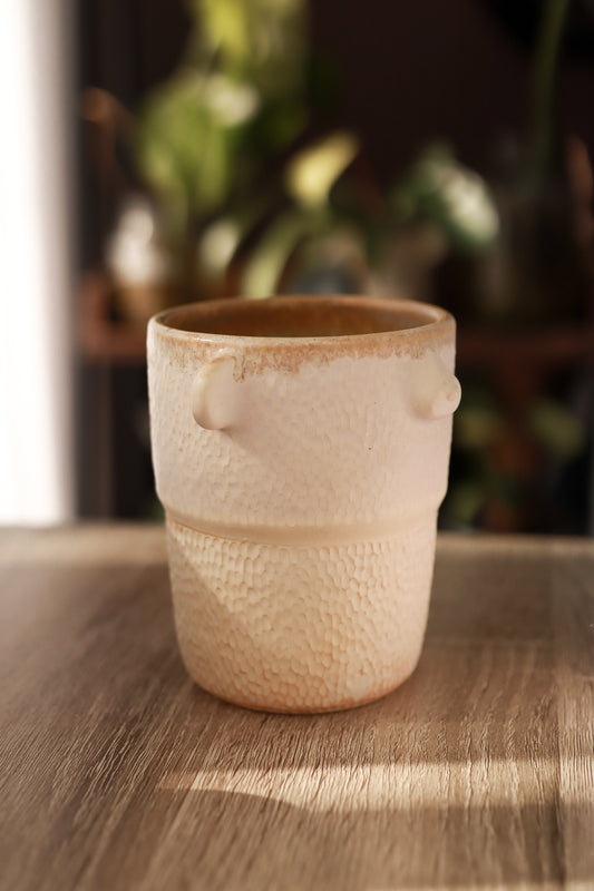 Vaso oso marfil