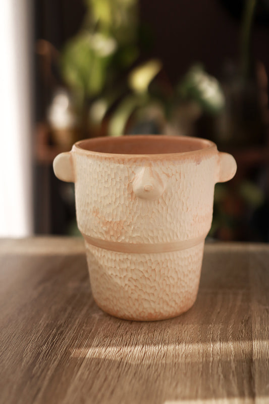 Vaso oso blanco